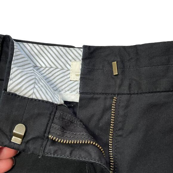 J Crew Womens Black Broken-In Classic Chino Shorts Size 2 - Picture 2 of 5